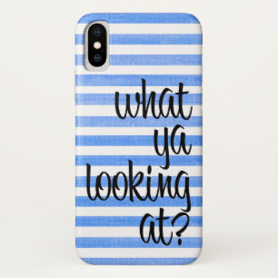 Capa Para iPhone Da Case-Mate O Que Você Está Olhando Para O Caso Striped iPhone