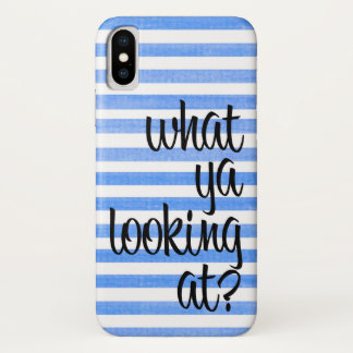 Capa Para iPhone Da Case-Mate O Que Você Está Olhando Para O Caso Striped iPhone