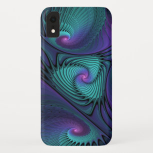 Capa Para iPhone Da Case-Mate O roxo encontra a arte abstrata moderna do Fractal