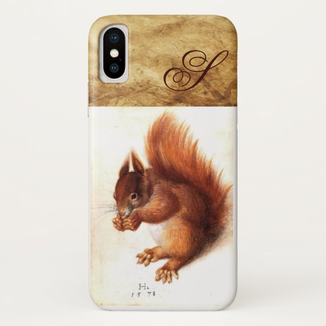 CAPA PARA iPhone, Case-Mate  O SQUIRREL COM MONOGRAMA DE LOUCOS (Verso)