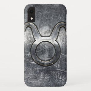 Capa Para iPhone Da Case-Mate O Taurus assina dentro o Grunge de prata o estilo