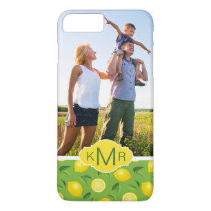Capa iPhone 8 Plus/7 Plus O teste padrão amarelo brilhante do limão