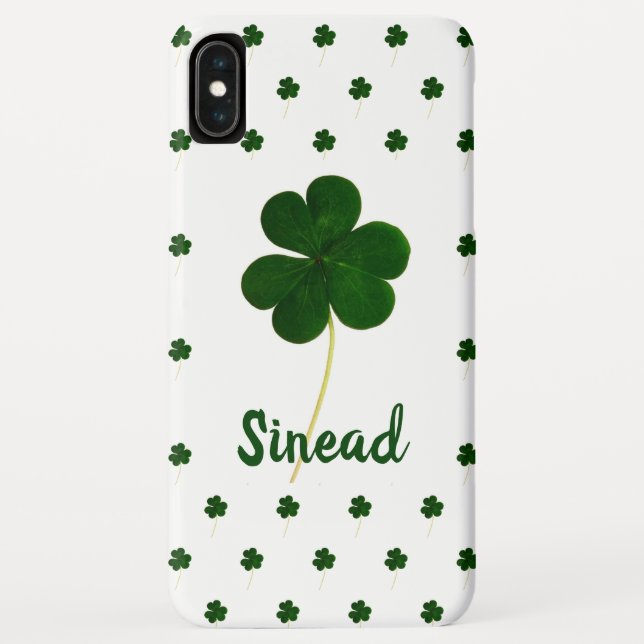 Capa Para iPhone, Case-Mate O teste padrão irlandês dos trevos do trevo (Verso)