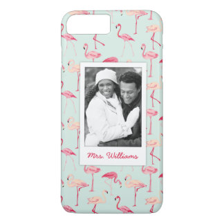 Capa Para iPhone Da Case-Mate O teste padrão retro | do flamingo adiciona sua