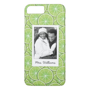 Capa Para iPhone Da Case-Mate O teste padrão verde do limão adiciona sua fot