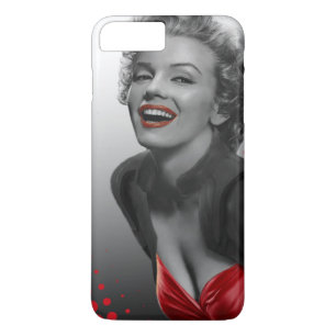 Capa iPhone 8 Plus/7 Plus O vermelho pontilha Marilyn