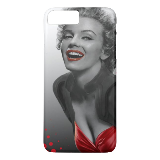 Capa Para iPhone, Case-Mate O vermelho pontilha Marilyn (Verso)