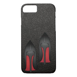Capa Para iPhone Da Case-Mate O vermelho simples assenta estiletes no couro