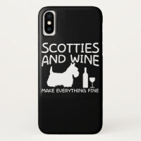 O vinho do cão dos Scotties faz tudo fino