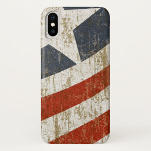 Capa Para iPhone X O vintage desvaneceu-se americano