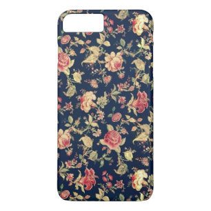 Capa iPhone 8 Plus/7 Plus O vintage elegante floral aumentou