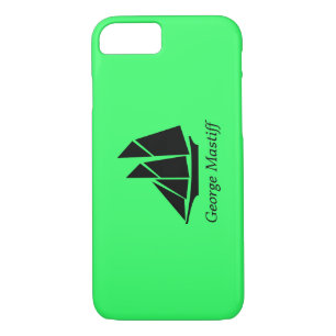 Capa Para iPhone Da Case-Mate Ocean Glow_Black-on-Green Clipper Ship_personalize