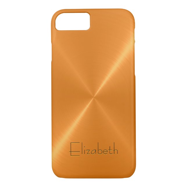 Capa Para iPhone, Case-Mate Óculos de aço inoxidável laranja (Verso)
