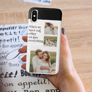 Capa Para iPhone Da Case-Mate Oferta de Casal Romântico de Foto de Colagem Moder