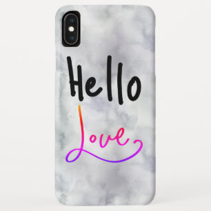 Capa Para iPhone Da Case-Mate Olá Amor Engraçado Tipografia Marble