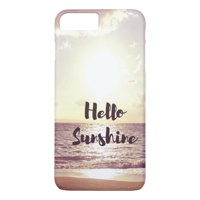 Capa Para iPhone, Case-Mate "Olá! citações da foto da luz do sol" (Verso)