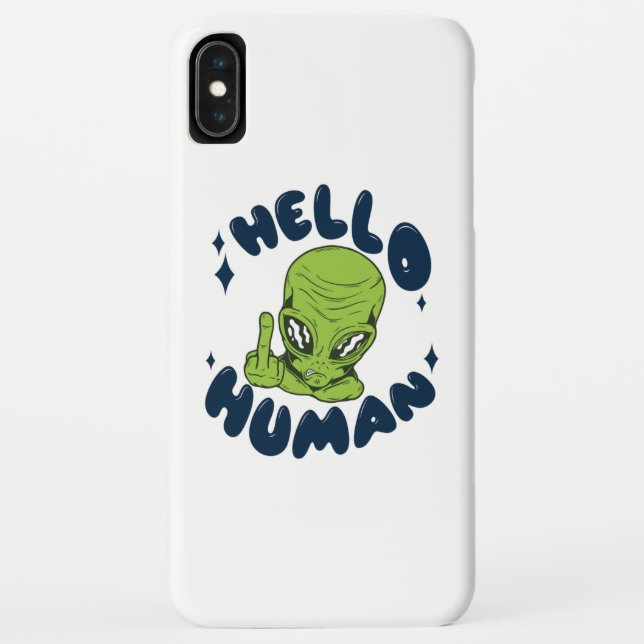 Capa Para iPhone, Case-Mate Olá humano alienígena engraçado (Verso)
