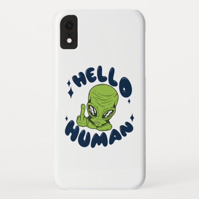 Capa Para iPhone, Case-Mate Olá humano alienígena engraçado (Verso)