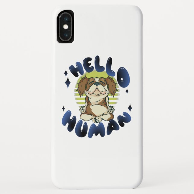 Capa Para iPhone, Case-Mate Olá humano Cão meditando yoga (Verso)