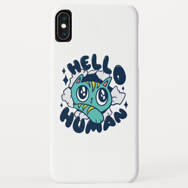Capa Para iPhone, Case-Mate Olá humano Gato Fofo (Verso)