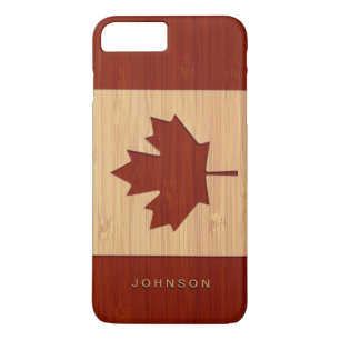 Capa Para iPhone Da Case-Mate Olhar de bambu folha de bordo gravada da bandeira