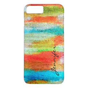 Capa Para iPhone Da Case-Mate Olhar de madeira moderno colorido #20 da grão