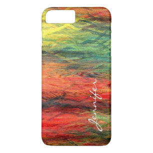 Capa Para iPhone Da Case-Mate Olhar de madeira moderno colorido #5 da grão