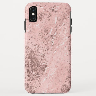 Capa Para iPhone Da Case-Mate Olhar de pedra de mármore Dourado cor-de-rosa