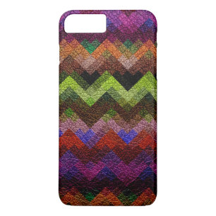 Capa Para iPhone Da Case-Mate Olhar geométrico colorido #4 do couro do teste