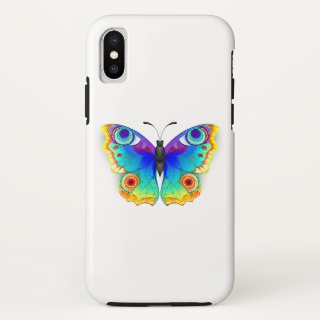 Capa Para iPhone, Case-Mate Olho Peacock da Borboleta Arco-Íris (Verso)