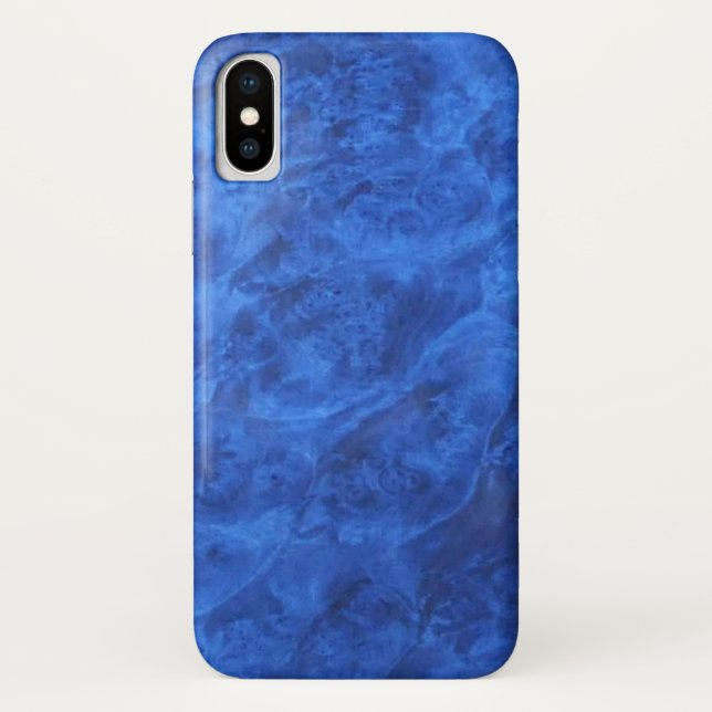 Capa Para iPhone, Case-Mate Olho Real Azul Texturizado do Velvet (Verso)
