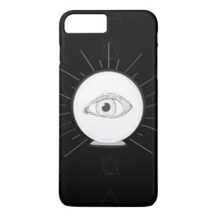 Capa iPhone 8 Plus/7 Plus Olho Vidente Adivinho Bola de Cristal Esotérico