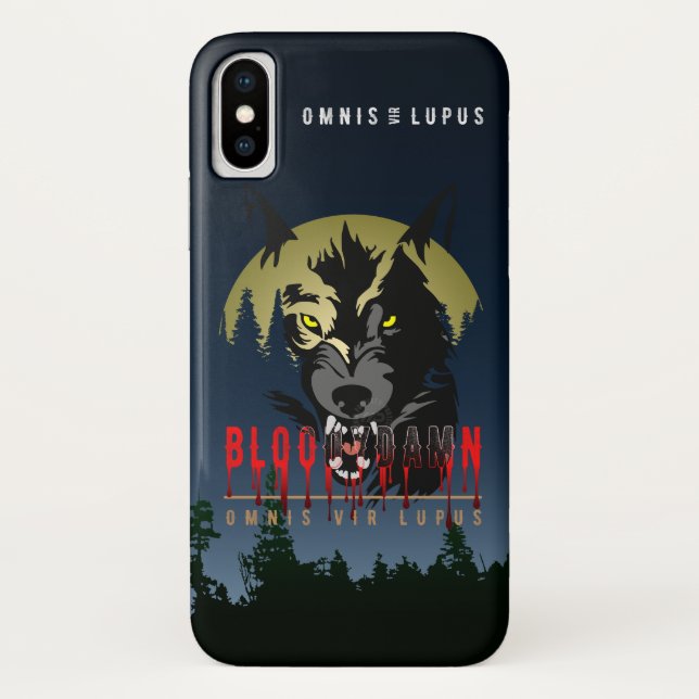Capa Para iPhone, Case-Mate Omnis vir Lupus ( Todo Mundo é Lobo ) | (Verso)