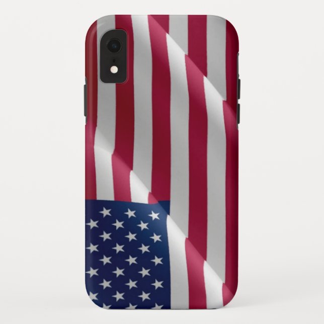 CAPA PARA iPhone, Case-Mate  ONDA DE BANDEIRA DOS ESTADOS UNIDOS (Verso)