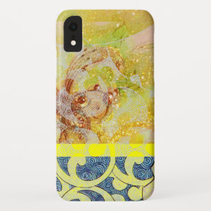 Capa Para iPhone Da Case-Mate ONDAS / Brilhos Azuis Amarelos Brilhantes em Faísc