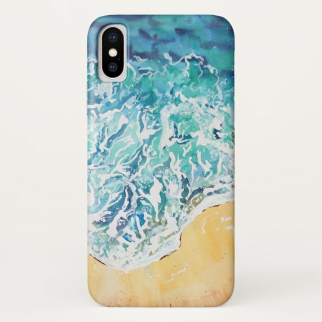 Capa Para iPhone, Case-Mate Ondas do Oceano na Praia (Verso)
