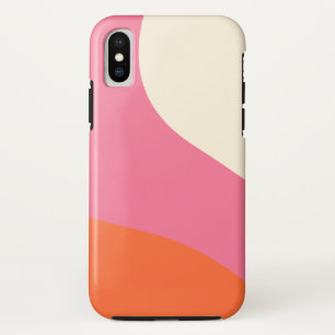 Capa Para iPhone Da Case-Mate Ondas Simples - Rosa, Laranja e Creme