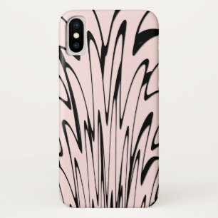 Capa Para iPhone Da Case-Mate Onde a arte se encontra pensada em preto e rosa