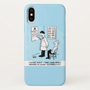 Capa Para iPhone Da Case-Mate Óptico verifica ortografia no gráfico de parede óp