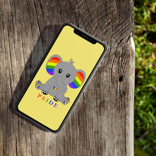 Capa Para iPhone Da Case-Mate Orgulho gay LGBTQ - elefante giro com bandeira arc