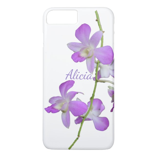 Capa Para iPhone, Case-Mate Orquídea tropical branca roxa (Verso)