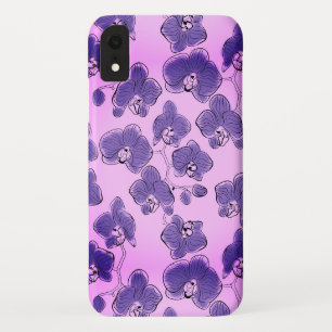 Capa Para iPhone Da Case-Mate Orquídeas aquáticas sem costura flores de falaenop