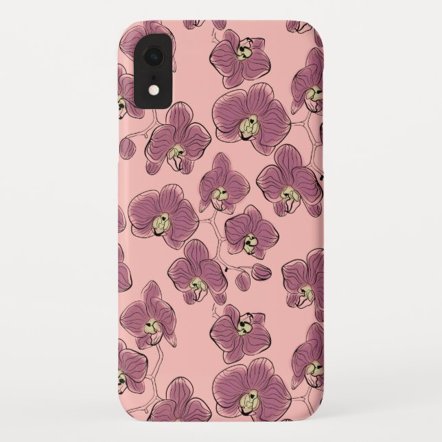 Capa Para iPhone, Case-Mate Orquídeas sem aquarelas flores de falaenopsis sem  (Verso)