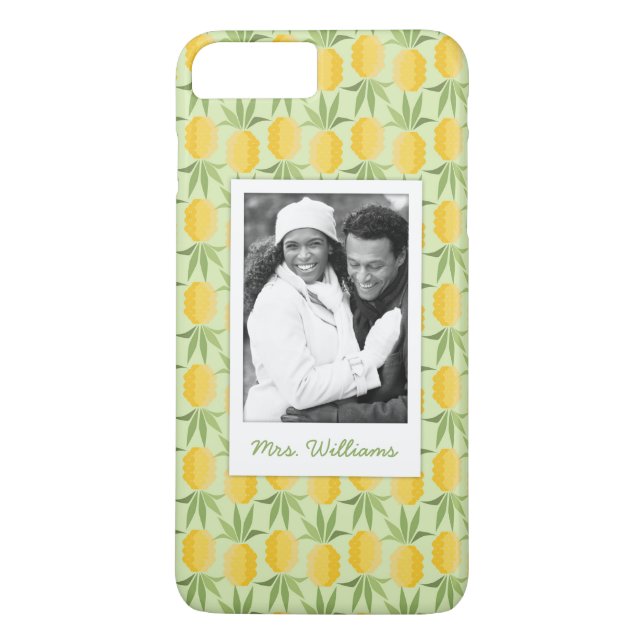 Capa Para iPhone, Case-Mate Os abacaxis retros | adicionam sua foto & (Verso)