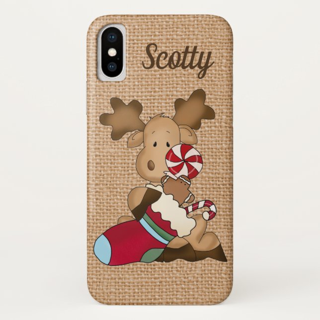 Capa Para iPhone, Case-Mate Os alces bonitos do país de serapilheira do falso (Verso)