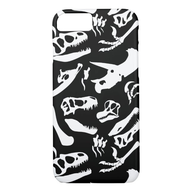 Capa Para iPhone, Case-Mate Ossos de dinossauro (preto) (Verso)