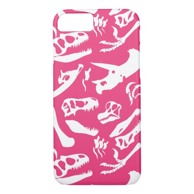 Capa Para iPhone, Case-Mate Ossos do Dinossauro (Rosa) (Verso)