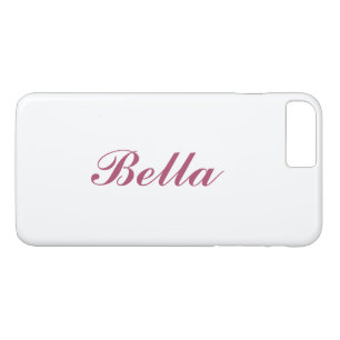 Capa iPhone 8 Plus/7 Plus Ouro cor-de-rosa & iPhone nomeado transparente 7