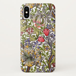 Capa Para iPhone Da Case-Mate Ouro Lily Vintage Padrão Floral William Morris