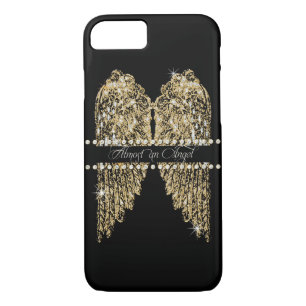 Capa Para iPhone Da Case-Mate Ouro n Diamond Jewel Olhar Anjo Asas Bling